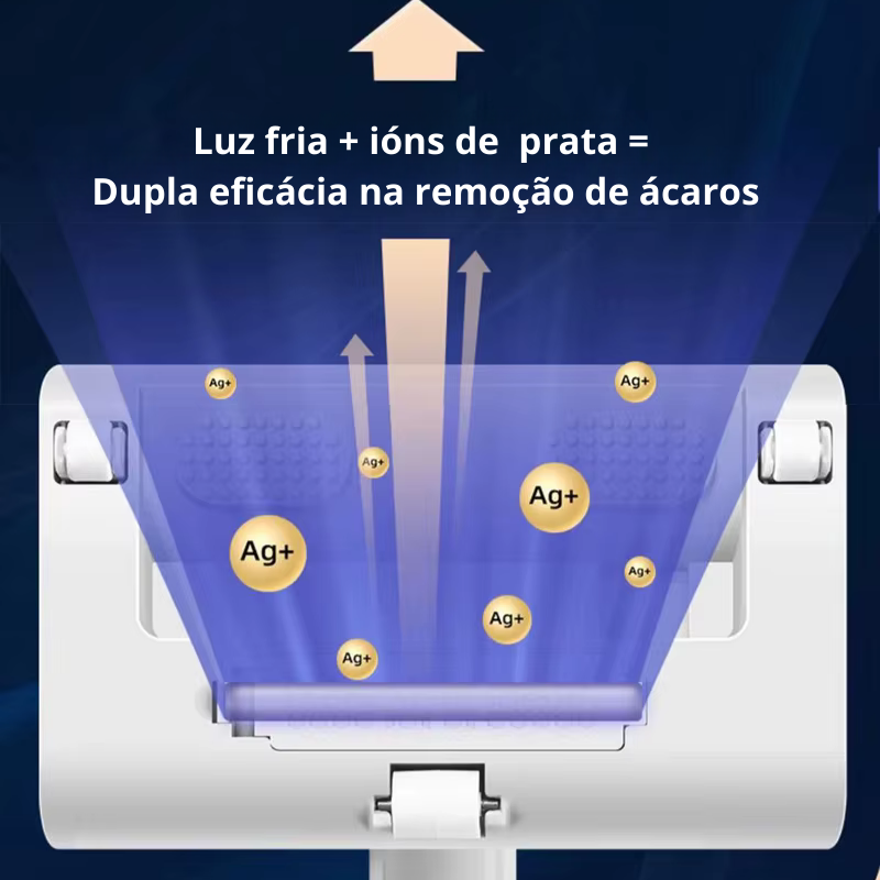 Aspirador portátil antiácaros com Luz UV